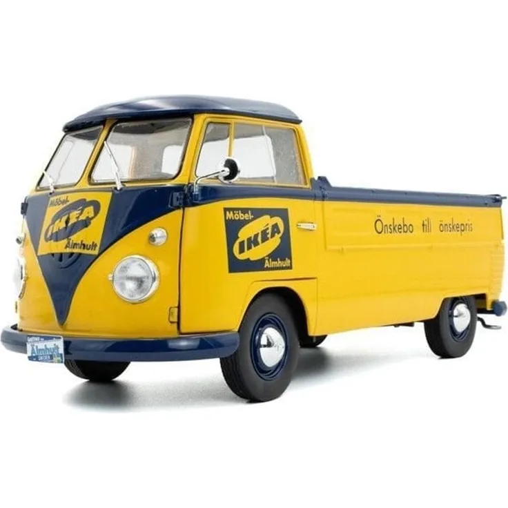 Solido 1:18 VW T1 Pick-up, detailgetreue Nachbildung aus 1950, gelb, robuste Die-cast-Konstruktion