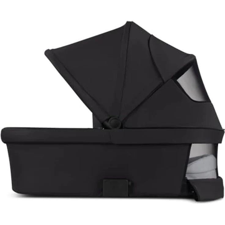 ABC Design Tragewanne für Neugeborene - faltbare Wanne mit CozyCloud Matratze, UV-Schutz 50+, passend für Zoom, Samba und Salsa Run - Pure - Coal – Bild 2