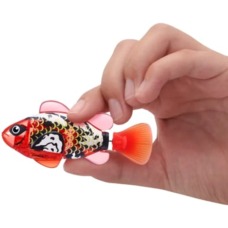 ROBO ALIVE Robo Fish Series 3 Roboter-Fisch, 2er Pack, Blau und Rot, schwimmt in mehrere Richtungen, batteriebetrieben, Spielzeugfisch, Poolspielzeug – Bild 3