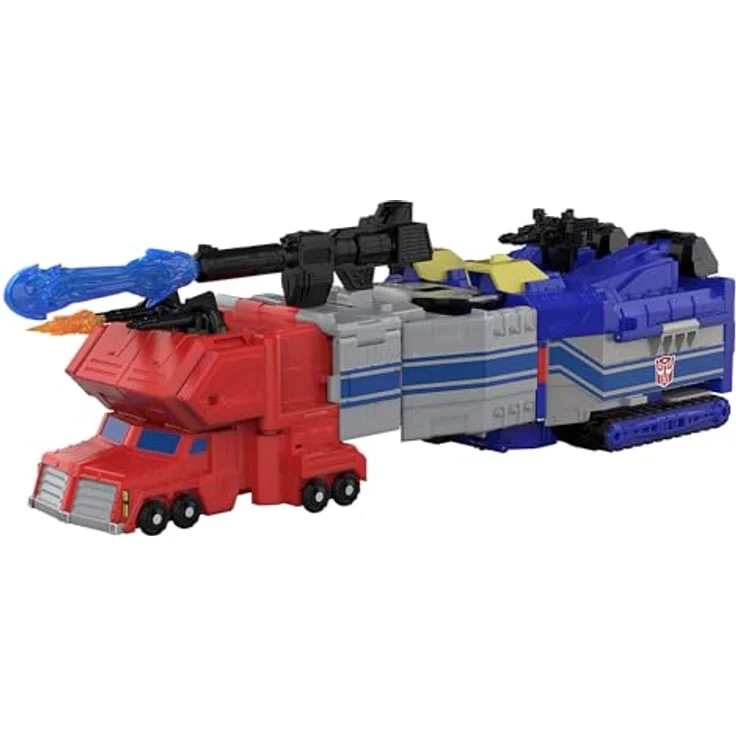 Transformers The Thirteen Star Optimus Prime, Titan-Klasse Action-Figur mit 38 cm, 3-in-1 verwandelbar, inkl. Micromaster Hot Rod und Zubehör – Bild 4