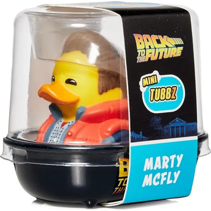 TUBBZ Kleine Marty McFly Sammelbare Vinyl-Gummientenfigur - Offizielles Zurück in die Zukunft Merchandise - Retro Action Filme & TV, Mini-TUBBZ, 5 cm groß, ideal für Sammler mit begrenztem Platz, offiziell lizenziert. – Bild 2