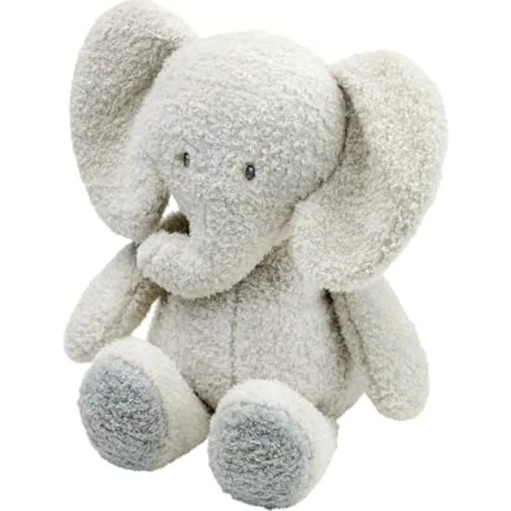 Nattou Kuscheltier Elefant Teddy, Wegbegleiter ab der Geburt, ca. 30 cm, Vegan, Grey – Bild 2
