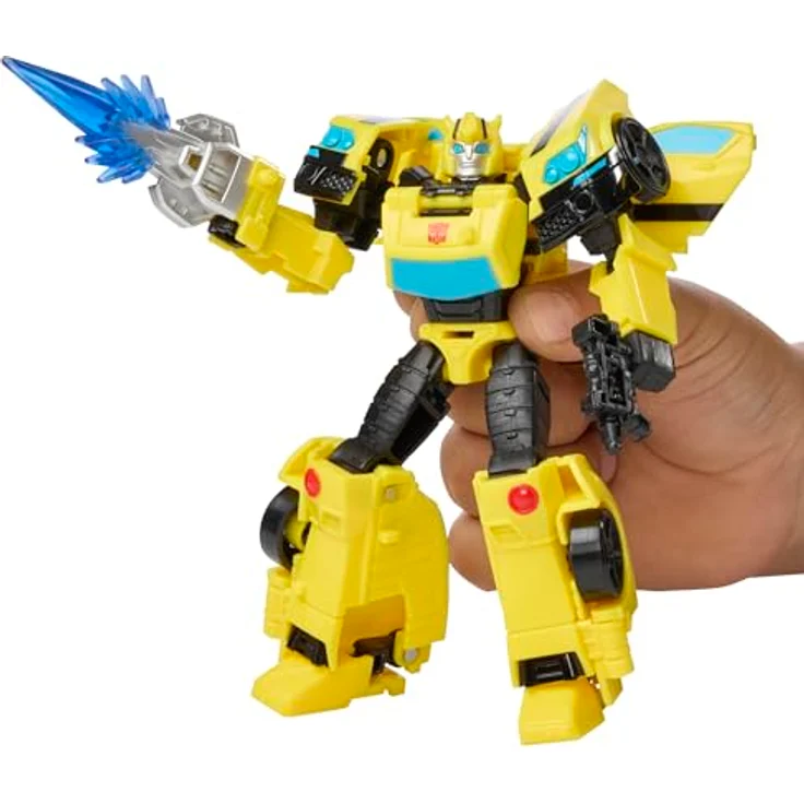 Hasbro Transformers Prime Changers Bumblebee, 2-in-1 Actionfigur mit 18-Schritt-Verwandlung, 13 cm, inkl. Blaster- und Energon Stinger-Accessoires, ab 6 Jahren – Bild 3