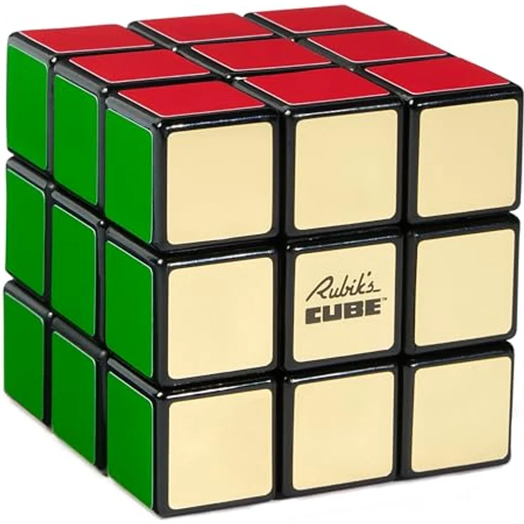 SPIN MASTER Rubik's 3x3 Retro Cube 50th Anniversary, Geschicklichkeitsspiel im klassischen Design, Mehrfarbig – Bild 10