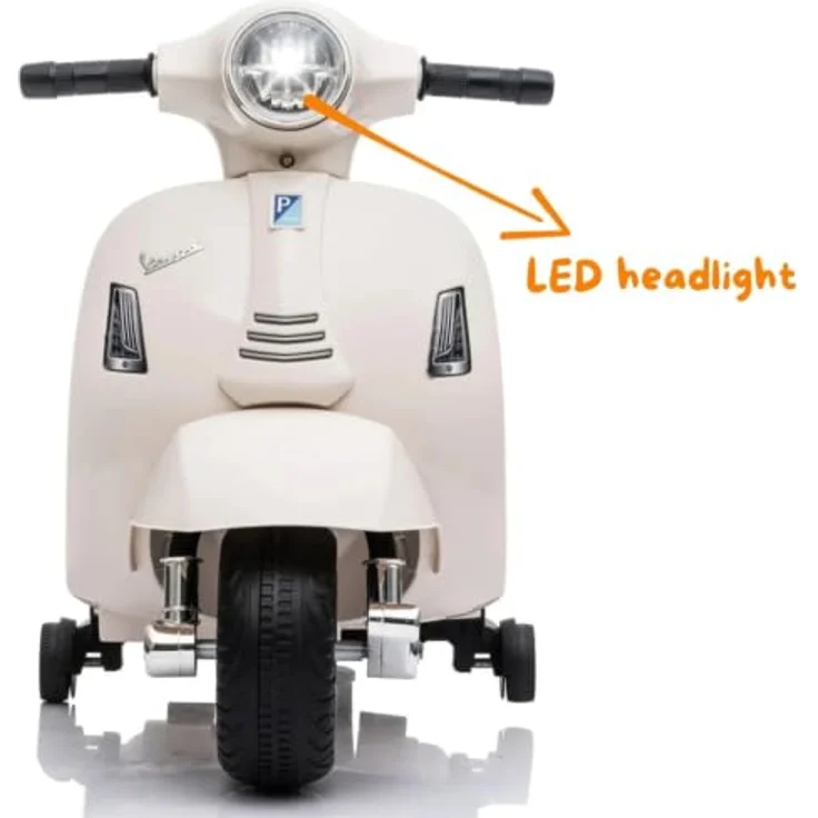 Vespa Kinder Elektro Roller 6V - Vespa GTS Mini - Offizielle Lizenz von Piaggio - Weiß – Bild 4