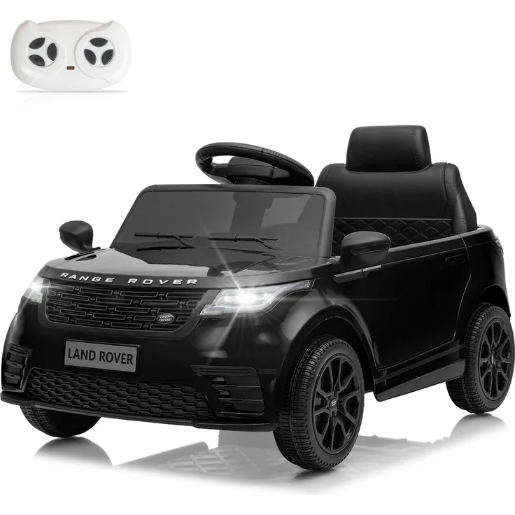 LEADZM 12V 4.5A.h LAND ROVER Velar Elektroauto Kinderauto, 2,4G Fernbedienung, LED Scheinwerfer, MP3, Hupe, Tragfähigkeit 25 kg, Farben: Schwarz, Weiß, Rosarot, Blau, Orange