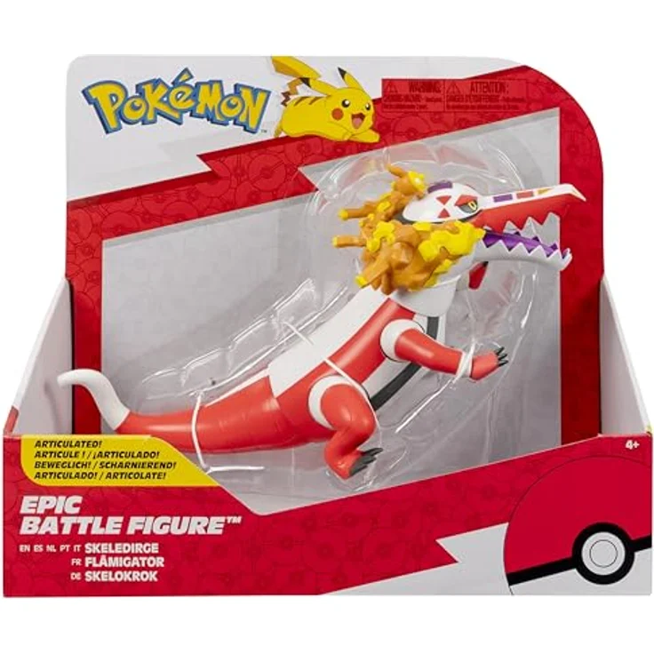 Pokémon Skelokrok Epic Battle Figur 30 cm mit beweglichen Gelenken und Display-Ständer, offizielle Figur – Bild 3