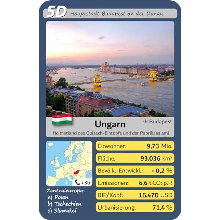 Wendels Kartenspiele Trumpf Quartett Europa, Kartenspiel mit 32 Ländern, Lernspiel für die ganze Familie, aktuelle Infos (Stand Juni 2025) – Bild 3