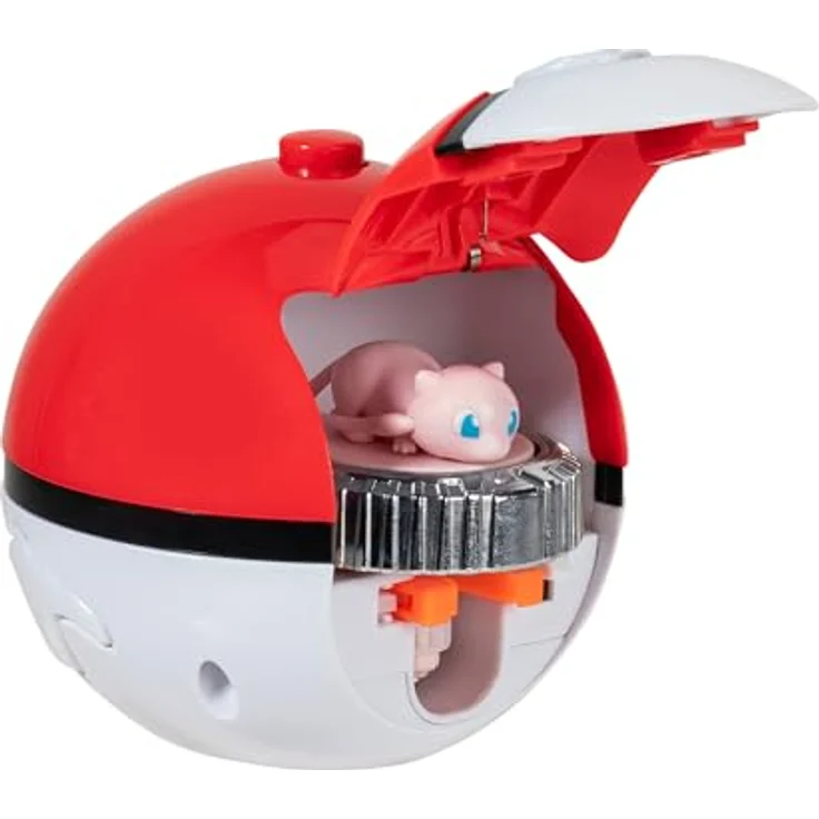 Pokémon PKW4403 - Battle Spinner - Arena mit Mew und Pikachu, offizielles Pokémon Spielset, authentische Details, Pokéball Launcher – Bild 5