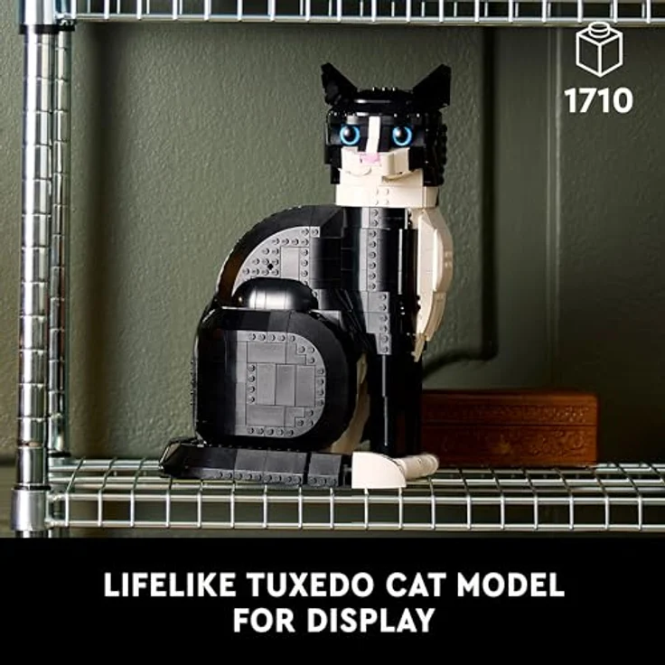 LEGO Smoking-Katze, Klemmbausteine Set, 32 cm – Bild 3