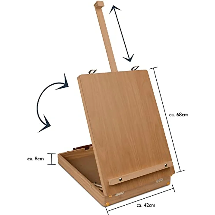 Artina XXL 188tlg Malset mit Malkoffer & Tischstaffelei – Voll ausgestattetes Künstler Set für Acryl, Aquarell und Ölkreide, ideal für Einsteiger und kreative Köpfe – Bild 2
