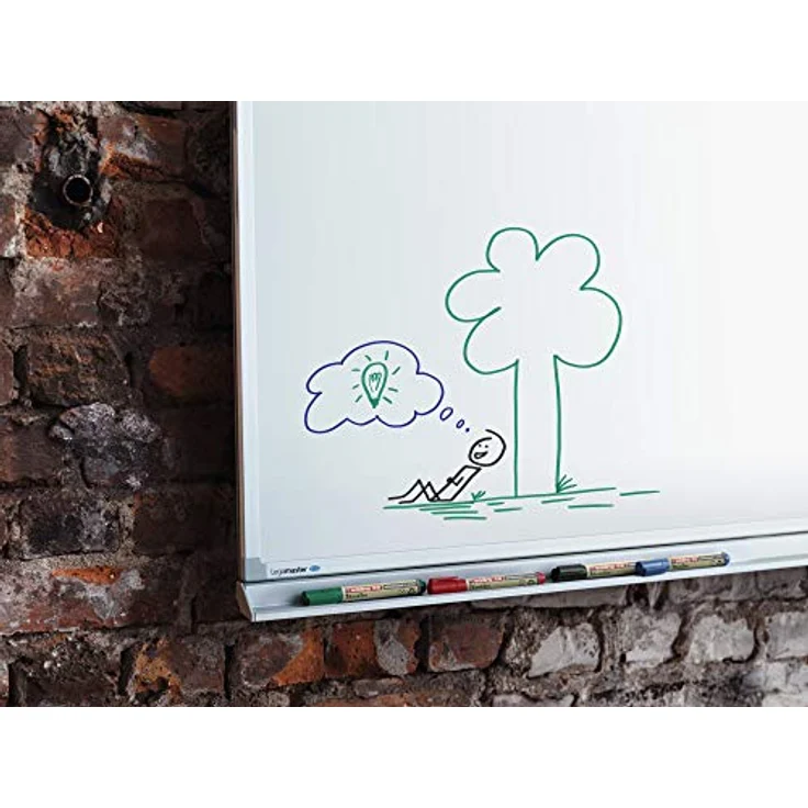 edding 28 Ecoline Whiteboardmarker Set - bunte Farben - 4 Whiteboard Stifte - Rundspitze 1,5-3 mm - Boardmarker abwischbar - Whiteboard, Flipchart, Pinnwand, Memoboard - Sketchnotes - nachfüllbar – Bild 4