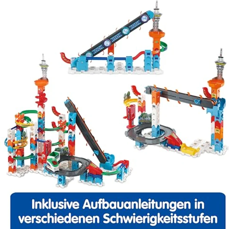 Vtech Marble Rush - Super Sky Tower Set XL300, Kugelbahn mit langlebigen hochwertigen Materialien – Bild 2