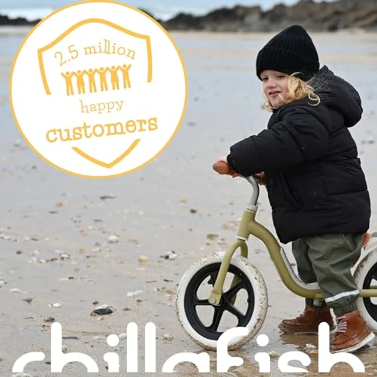 Chillafish Charlie LUX Balance Bike 12", EVA Laufrad mit pannensicheren Reifen, pink – Bild 12
