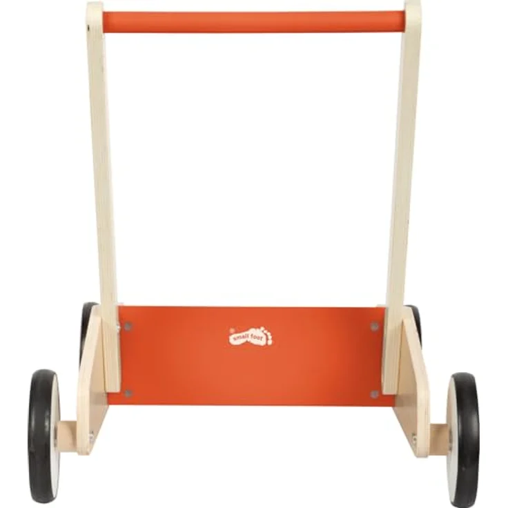 Small Foot Lauflernwagen Kupferrot, robuster Schiebewagen aus Holz, mit großer Ladefläche, ab 12 Monaten – Bild 4