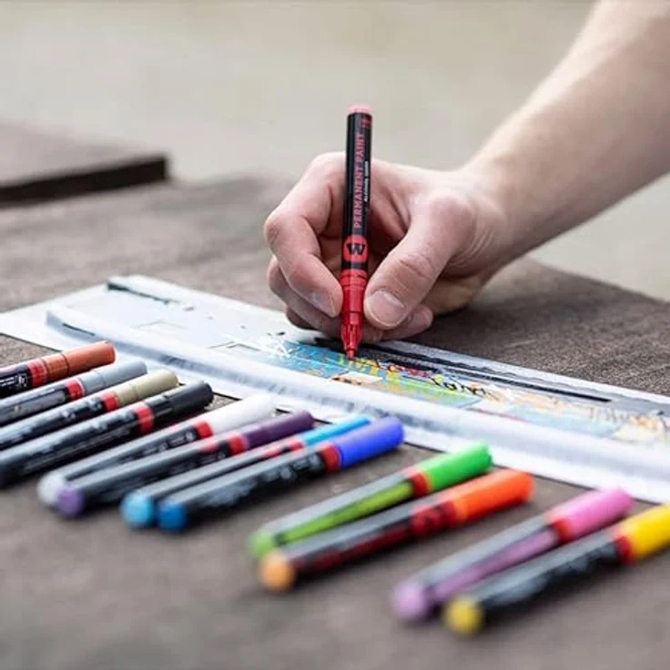 Molotow 120 PP Marker – 2 mm Permanent-Tintenstift (Signalweiß) – Bild 3