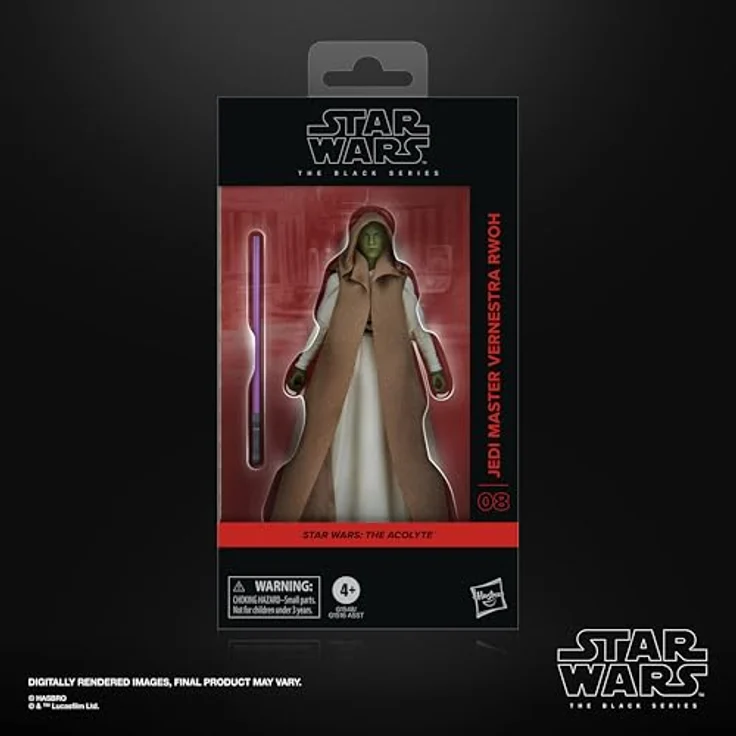 Star Wars The Black Series Jedi-Meisterin Vernestra Rwoh, Action-Figur aus "The Acolyte" mit Lichtschwert, 15 cm, bewegliche Gelenke, Fensterschachtel-Verpackung – Bild 2