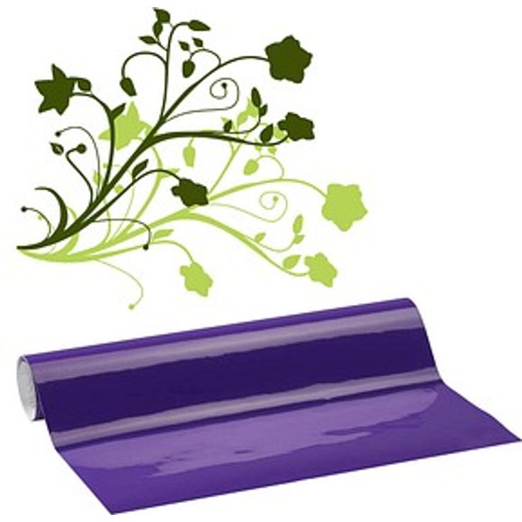 plottiX Vinylfolie permanent, violett 31,5 cm x 1,0 m, hochglänzende PVC-Folie für Innen- und Außenbereich, stark selbstklebend