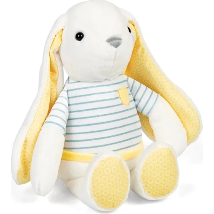 BigJigs Großes Kaninchen Kuscheltier, Plüschspielzeug aus GRS-zertifizierten Materialien, mehrfarbig, 27cm hoch, für Kinder ab 12 Monaten