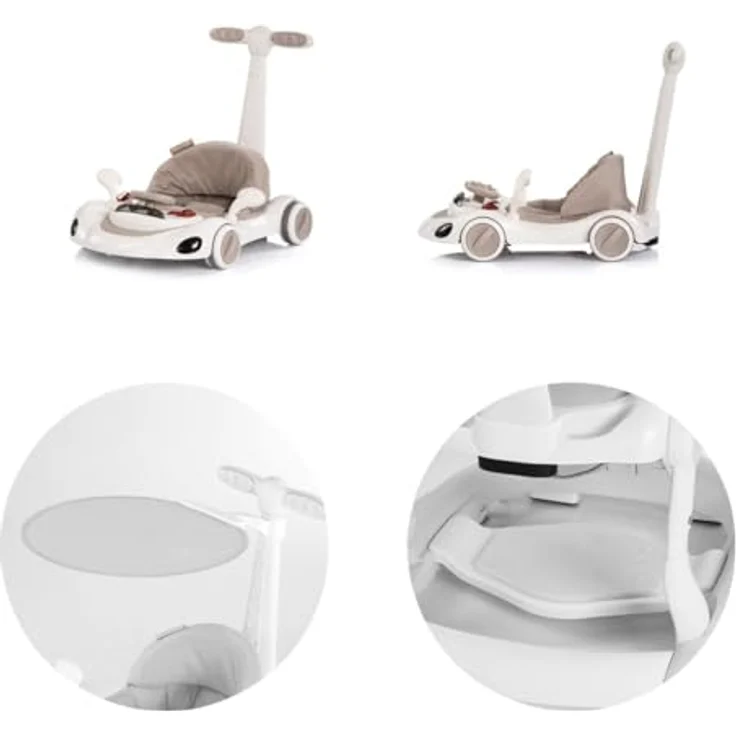 Chipolino Lauflernhilfe Happy Walker 5-in-1 mit Wippfunktion, Musik und Lichtern, höhenverstellbar, ab 6 Monaten, rot – Bild 6