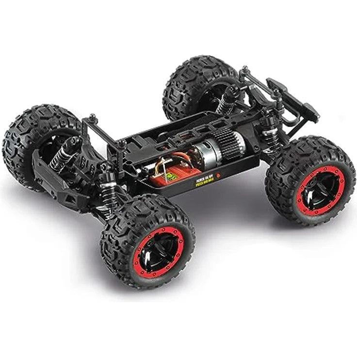 Maverick Monster Truck, ferngesteuert, 4WD Blackzon Slyder, Rot, 1/16 RTR - Kinder 7-11 Jahre – Bild 4