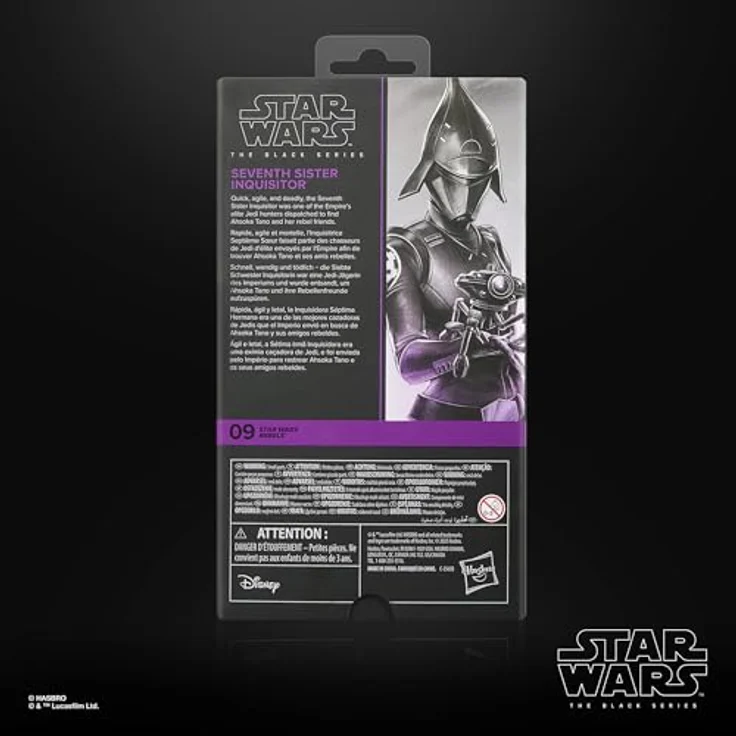 Hasbro Star Wars The Black Series Seventh Sister Inquisitor, 15 cm Action-Figur, schwarz – Bild 10