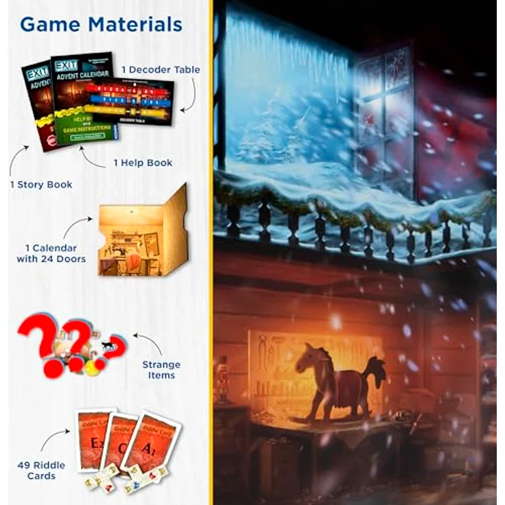 Thames & Kosmos EXIT - Advent Calendar - The Silent Storm (EN) - Escape Room Card Game – Bild 4