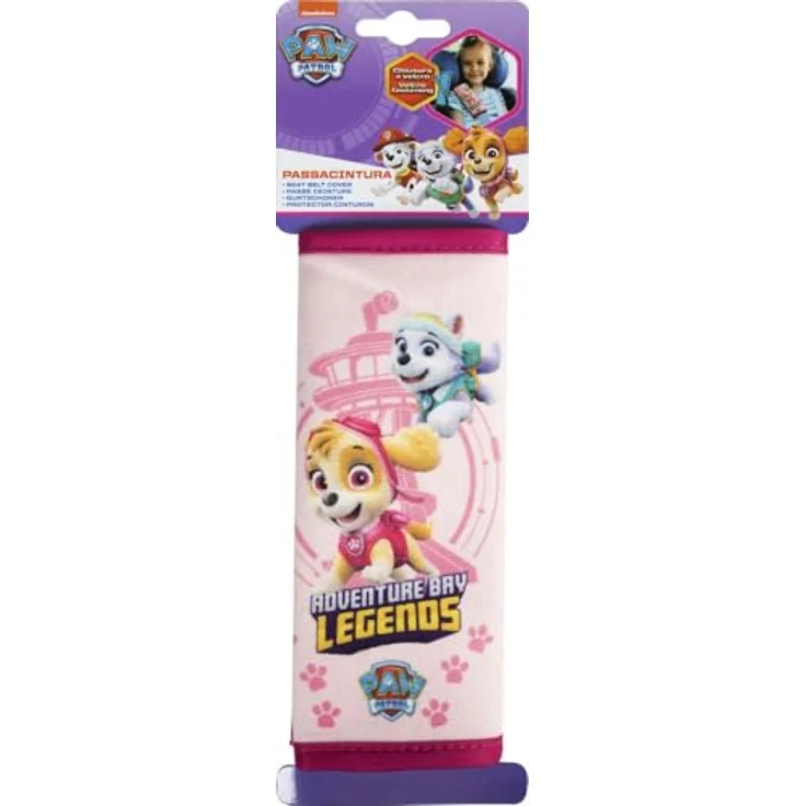 Disney Paw Patrol Gurtpolster für Kindersitze, rosa, Größe 19,5 x 7,5 x 1,5 cm – Bild 4