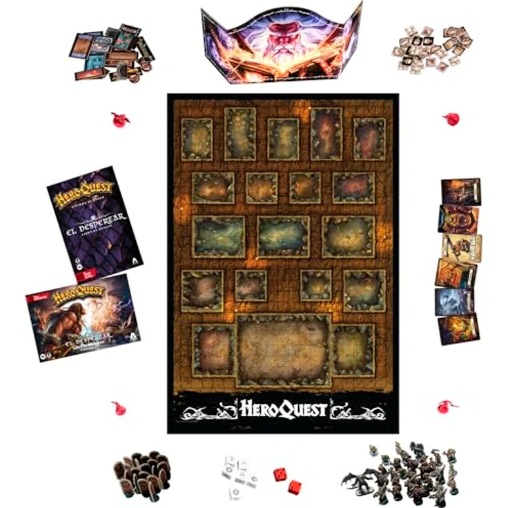 Avalon Hill HeroQuest First Light, Brettspiel mit 10 Missionen, spanische Version, kompatibel mit HeroQuest-Erweiterungen – Bild 4