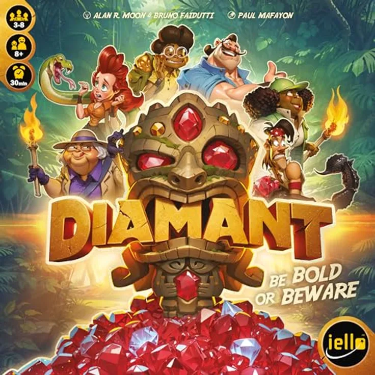 IELLO Diamant (Neuauflage), Brettspiel mit flexibler Gestaltung und hoher Langlebigkeit