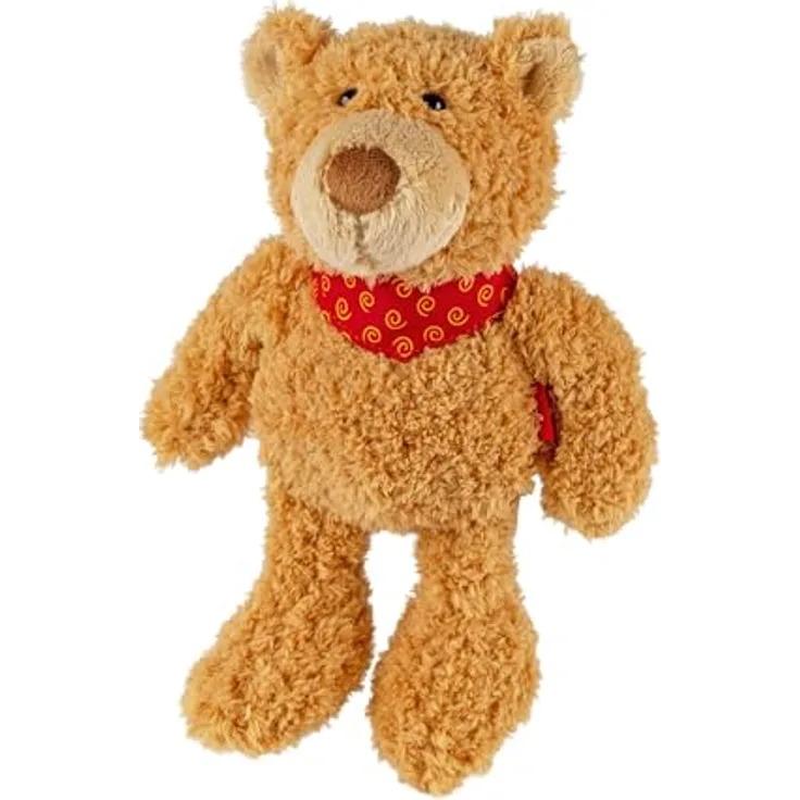Sigikid 43254 Bär Gildehard Günsburg S, Plüsch, Kuscheltier, Stofftier, kuschelweich, Podcast-Held, braun