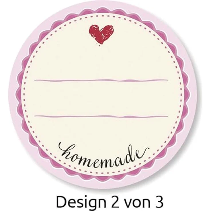 AVERY Zweckform Aufkleber 56819 Homemade, 50 selbstklebende Etiketten, rund und mehrfarbig – Bild 4