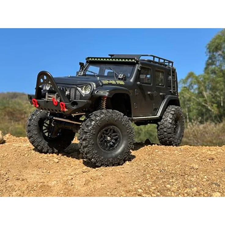 DF Models DF-4S Pro BL Crawler, RC Offroad-Auto im Maßstab 1:10, bürstenloser Elektromotor, schwarz, bis zu 13 km/h – Bild 5