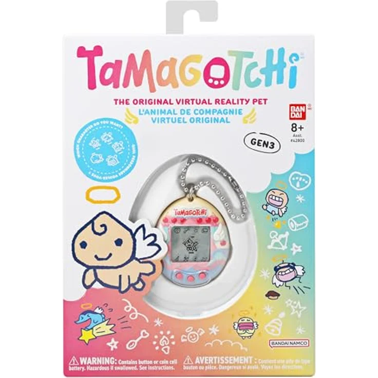 Kiddieland Tamagotchi Angel Cake (P3), digitales Haustier mit interaktiven Spielmöglichkeiten, bunt – Bild 2