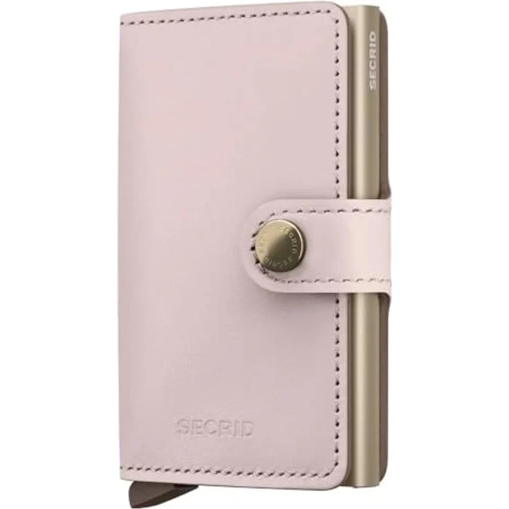 Secrid Miniwallet Original, Kreditkartenetui Geldbörse RFID, 100% Leder, rosa, 6,5 cm x 1,5 cm x 9,5 cm – Bild 2
