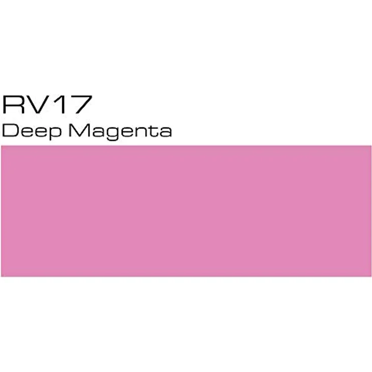 Copic COPIC Sketch Marker Typ RV - 17, Deep Magenta, professioneller Pinselmarker mit Super-Brush-Spitze und Medium-Broad-Spitze – Bild 2