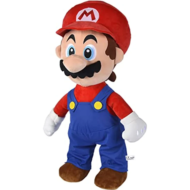 Jakks Pacific Nintendo Super Mario Plsch Mario XXL, 70 cm, Kuscheltier – Bild 2
