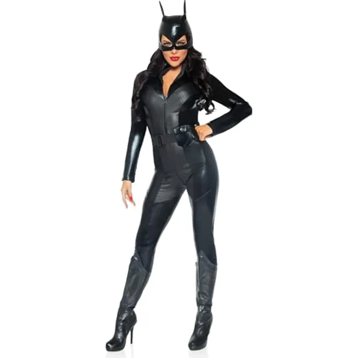 LEG AVENUE 85554 Kostüm Set Captivating Crime, Größe S, schwarz, 96% Polyester, 4% Spandex