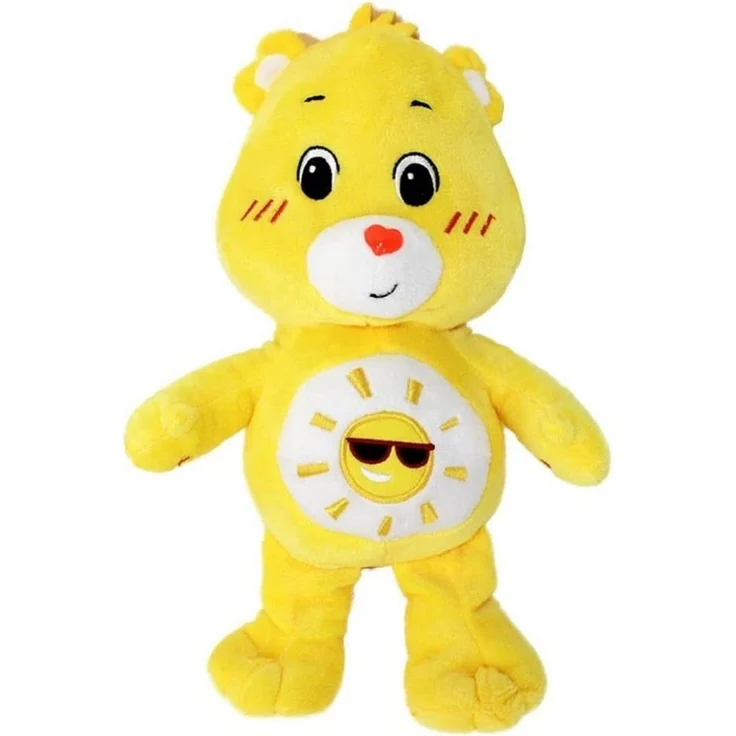 soma Kuscheltier Glücksbärchi Kuscheltier Care Bears Sonnenschein Bärchi gelb XXL28cm (1-St), Super weicher Plüsch Stofftier Kuscheltier für Kinder zum spielen