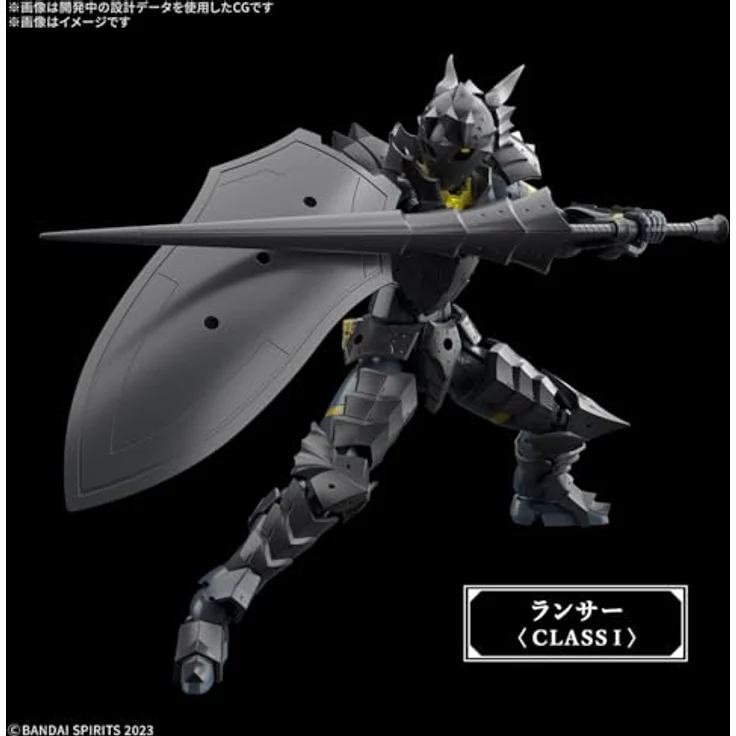 Bandai Gundam 30-Minuten-Missionen Rosan Lancer Modellbausatz, bewegliche Silhouette mit Rüstungs- und Waffenteilen – Bild 8