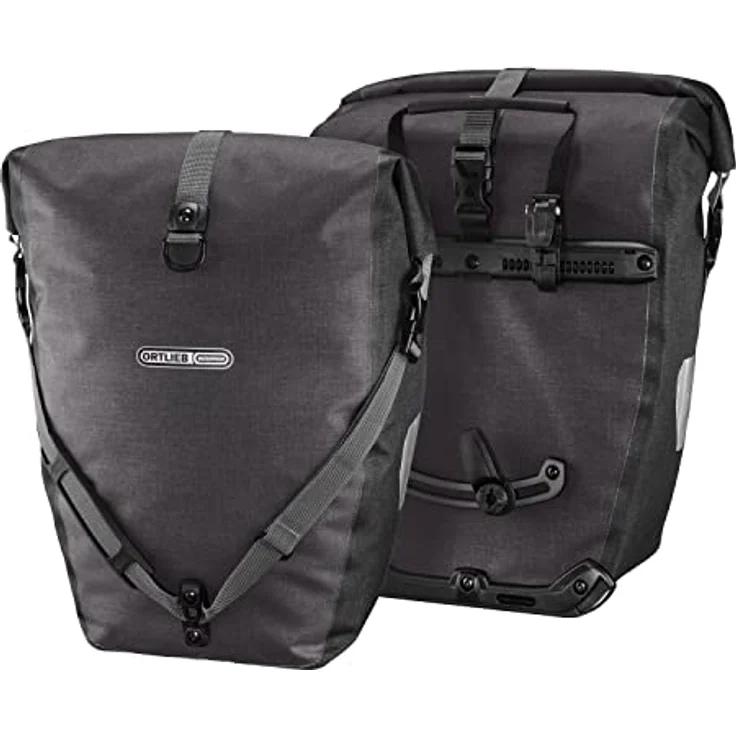 Ortlieb Unisex Gepäckträgertasche Back-roller Plus Ql2.1 Paar Radtaschen Travel, granit-schwarz 2x 20 l., 32 x 17 42 cm 40 Liter EU – Bild 1