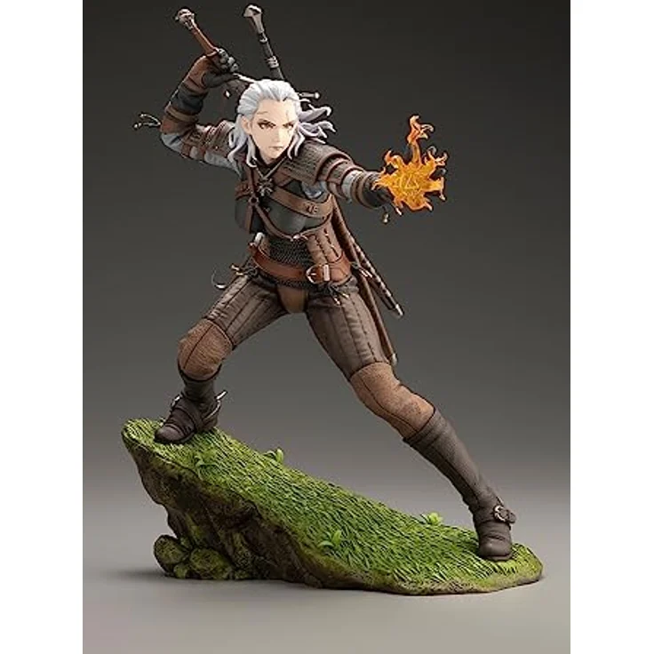 Kotobukiya - "The Witcher" Figur – Geralt Bishoujo, 26 cm, detaillierte Rüstung und dynamische Pose – Bild 2