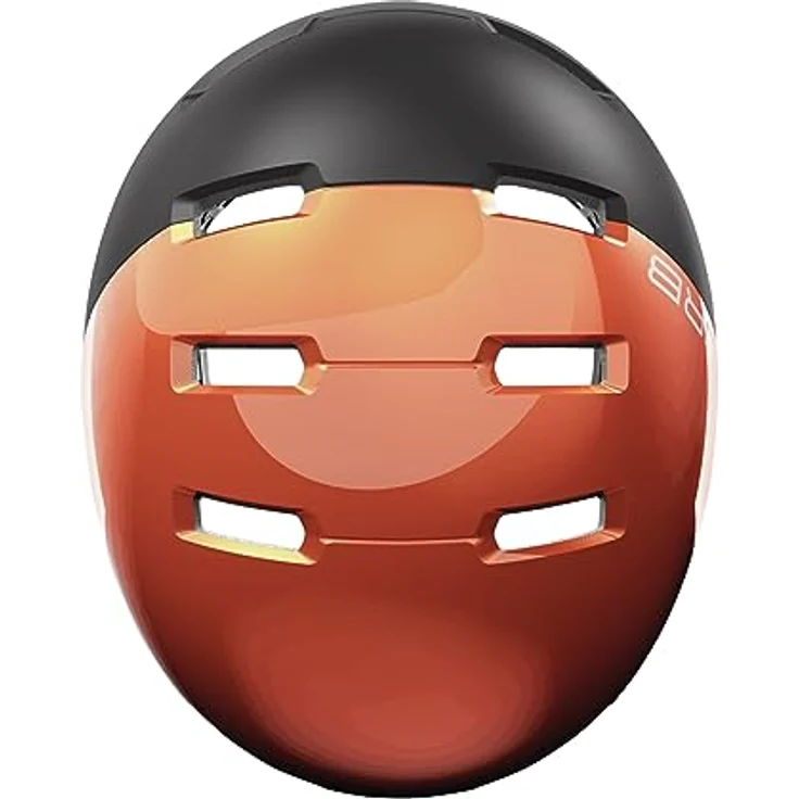 ABUS Stadthelm Skurb ACE - Fahrradhelm für Alltag, Skaten, BMX - Orange (Goldfish orange), Größe M – Bild 4