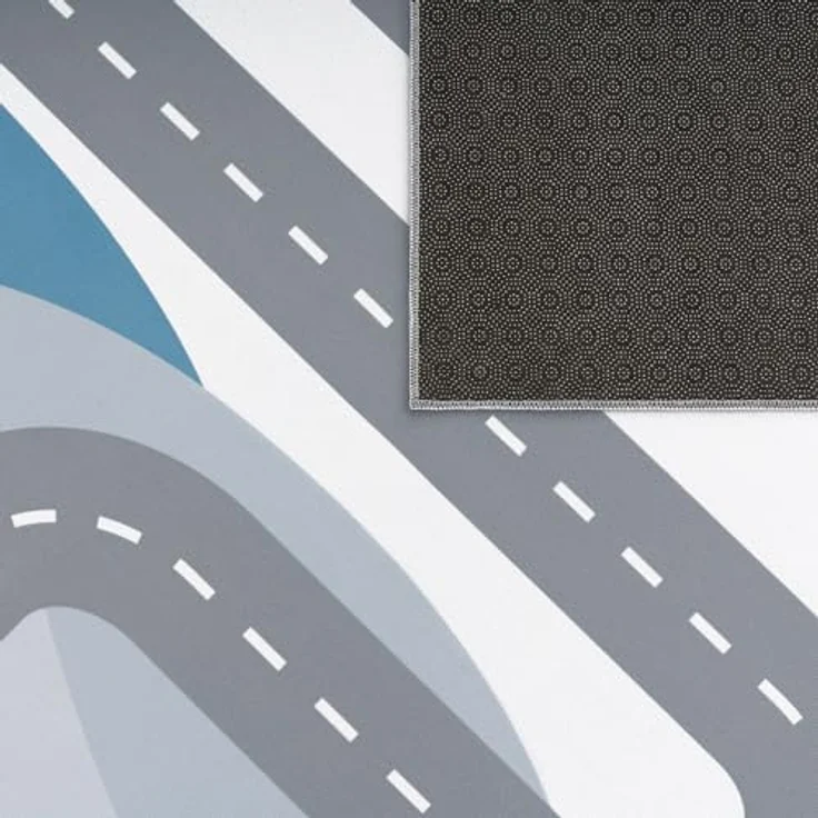 TT Home Kinderzimmerteppich, Creme rutschfester Teppich für Junge und Mädchen, Größe 200 cm Quadrat, maschinell gewebt, geeignet für Fußbodenheizung bis 24 Grad – Bild 4