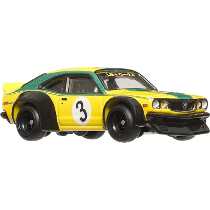 Hot Wheels Mazda RX3 HRV84, Premium Die-Cast Spielzeug-Rennwagen im Maßstab 1:64, Car Culture Japan Historics – Bild 2