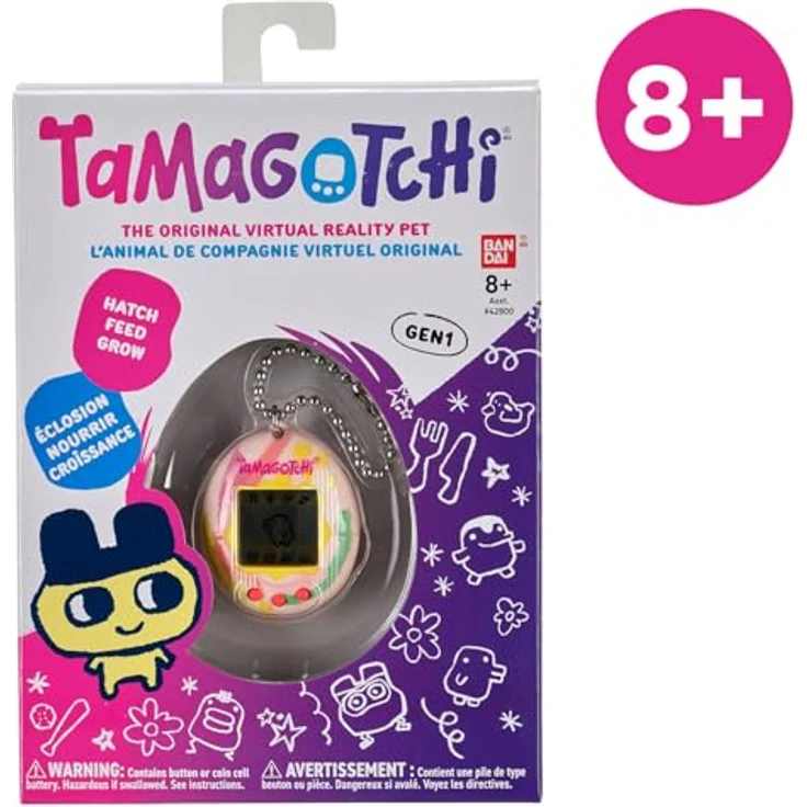 BANDAI - Tamagotchi - Original Tamagotchi - Art Style - virtuelles elektronisches Haustier - 42883 – Bild 8