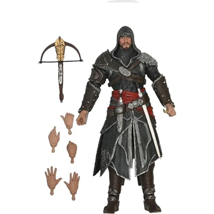 NECA Assassin's Creed: Revelations Actionfigur Ezio Auditore, 18 cm, mit Zubehör in Fensterbox – Bild 1