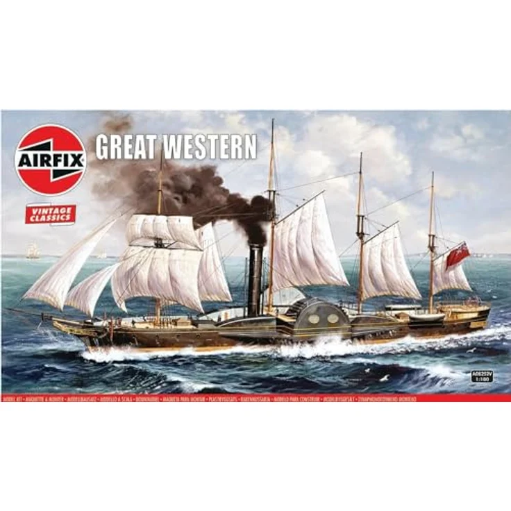 Airfix A08252V 1/180 Western Ship Modellbausatz, Mehrfarbig – Bild 2