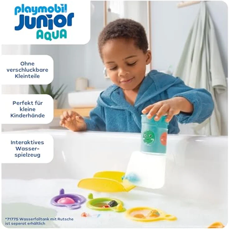 PLAYMOBIL JUNIOR Aqua Schwimmbecher mit 3 Wasserfunktionen und tierischem Spielspaß, BPA-frei, für Kleinkinder ab 1 Jahr, 71776 – Bild 3