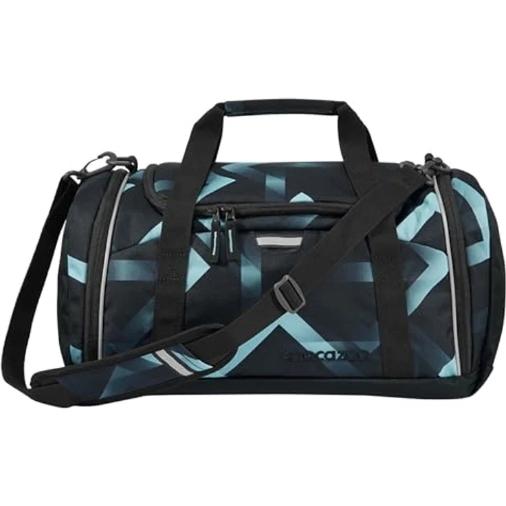 coocazoo Sporttasche mit reflektierenden Details, Laser Lights (schwarz/blaugrau/hellblau) – Bild 2